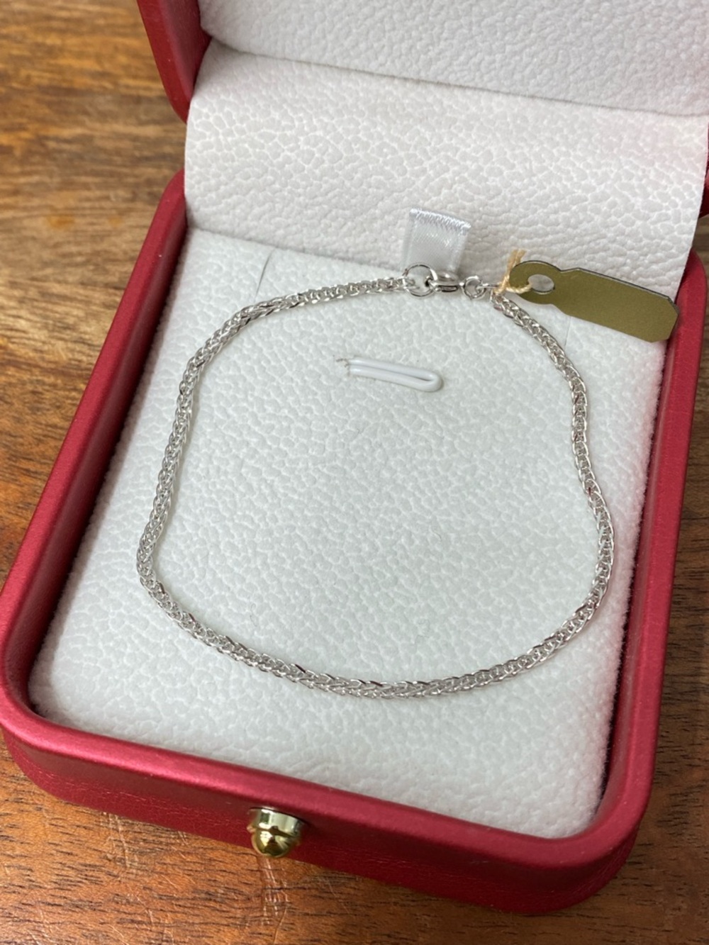 18K White Gold Foxtail Bracelet